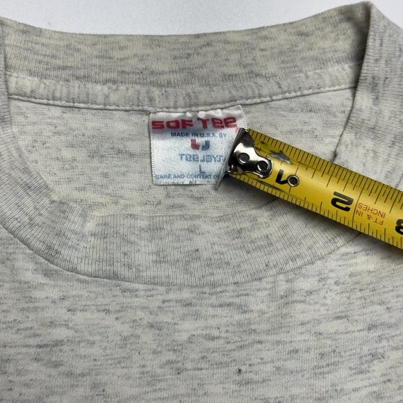 Vintage 90s Hawaiian Legends Surf T Shirt Mens Large 21x27 Gray Single Stitch - Picture 15 of 16